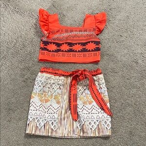 Moana 2 piece Costume- Size 3-4T